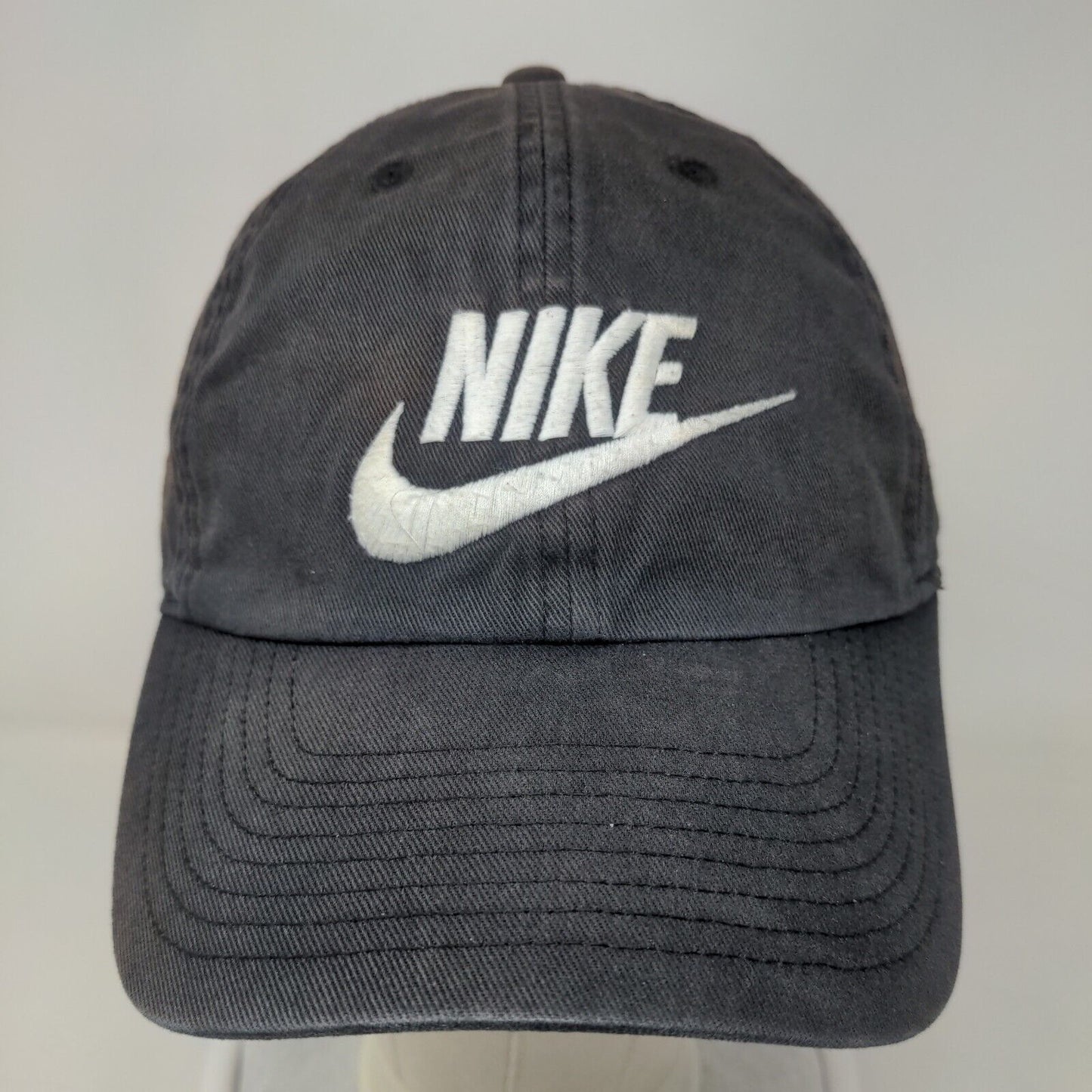 Nike Slideback Hat Black OSFM One Size Adjustable Embroidered Heritage 86