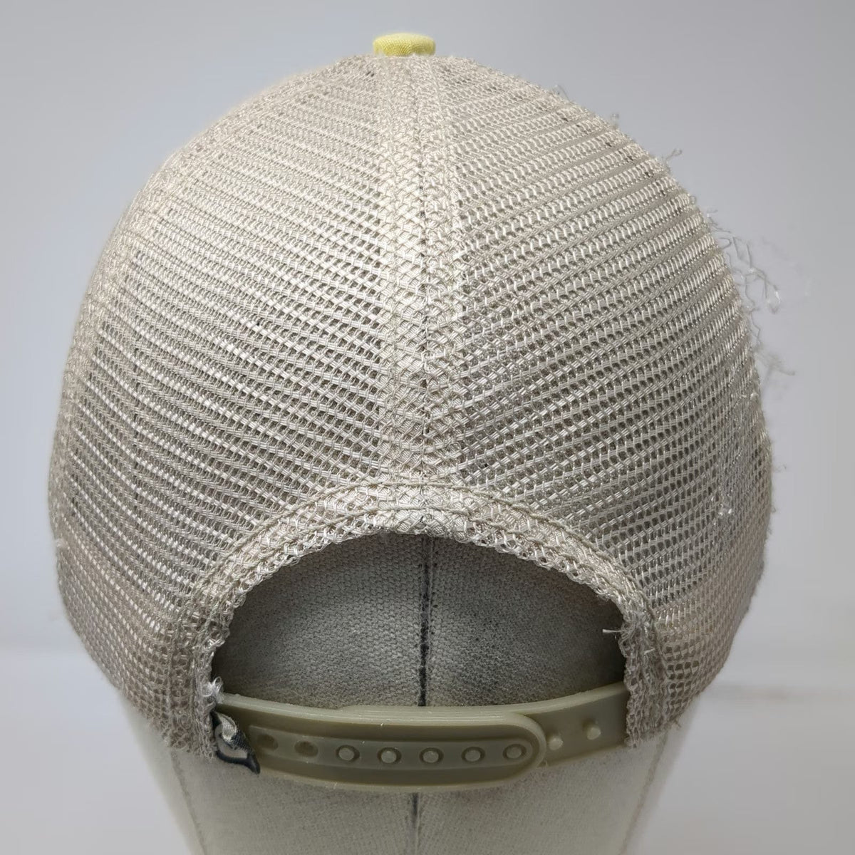 Roxy Trucker Hat Yellow One Size Mesh Snapback Sea Surf Sun Graphic Logo