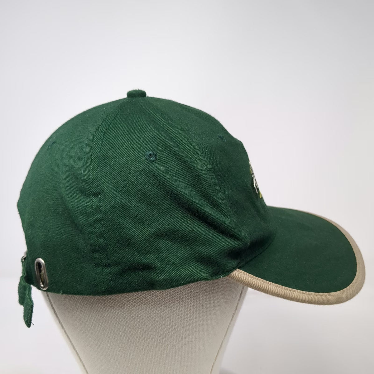 K-Products Alaska Baseball Cap Green One Size Slideback Contrast Brim Piping Hat