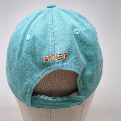 RMEF Women's Strapback Hat Green One Size Embroidered Outdoor Cap