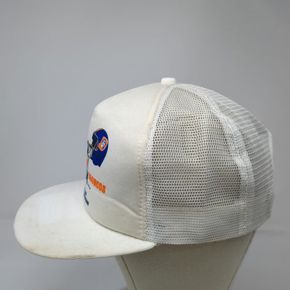New Era 49ers Broncos NFL Super Bowl XXIV White M-L Trucker Hat Mesh Vintage
