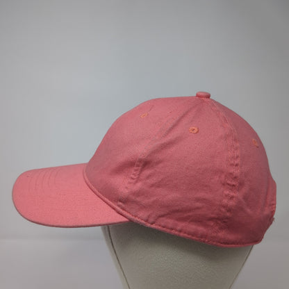 Unbranded Strapback Baseball Cap Pink One Size Adjustable 6 Panel Blank
