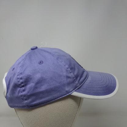 Page Tuttle Strapback Hat Purple One Size Adjustable Embroidered Logo Cotton