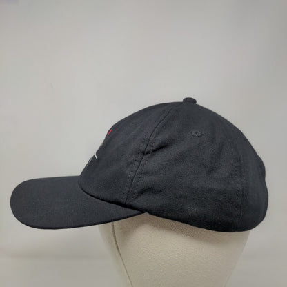 H2K Slideback Hat Black One Size Embroidered Vent Holes Sportcap
