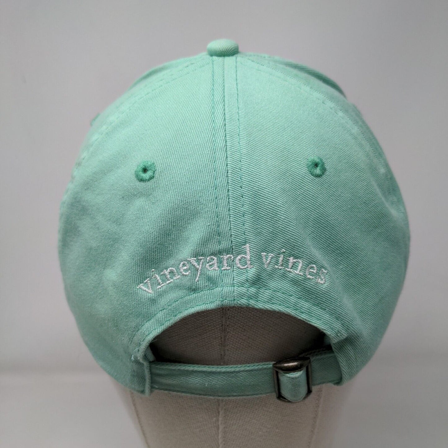 Vineyard Vines Slideback Hat Bluish-Green Adjustable Embroidered 6 Panel