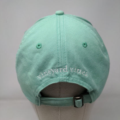 Vineyard Vines Slideback Hat Bluish-Green Adjustable Embroidered 6 Panel