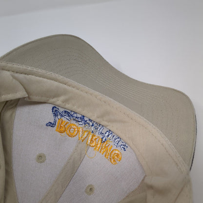 Roaring Springs Water Park Strapback Hat Tan OSFA Embroidered 6 Panel