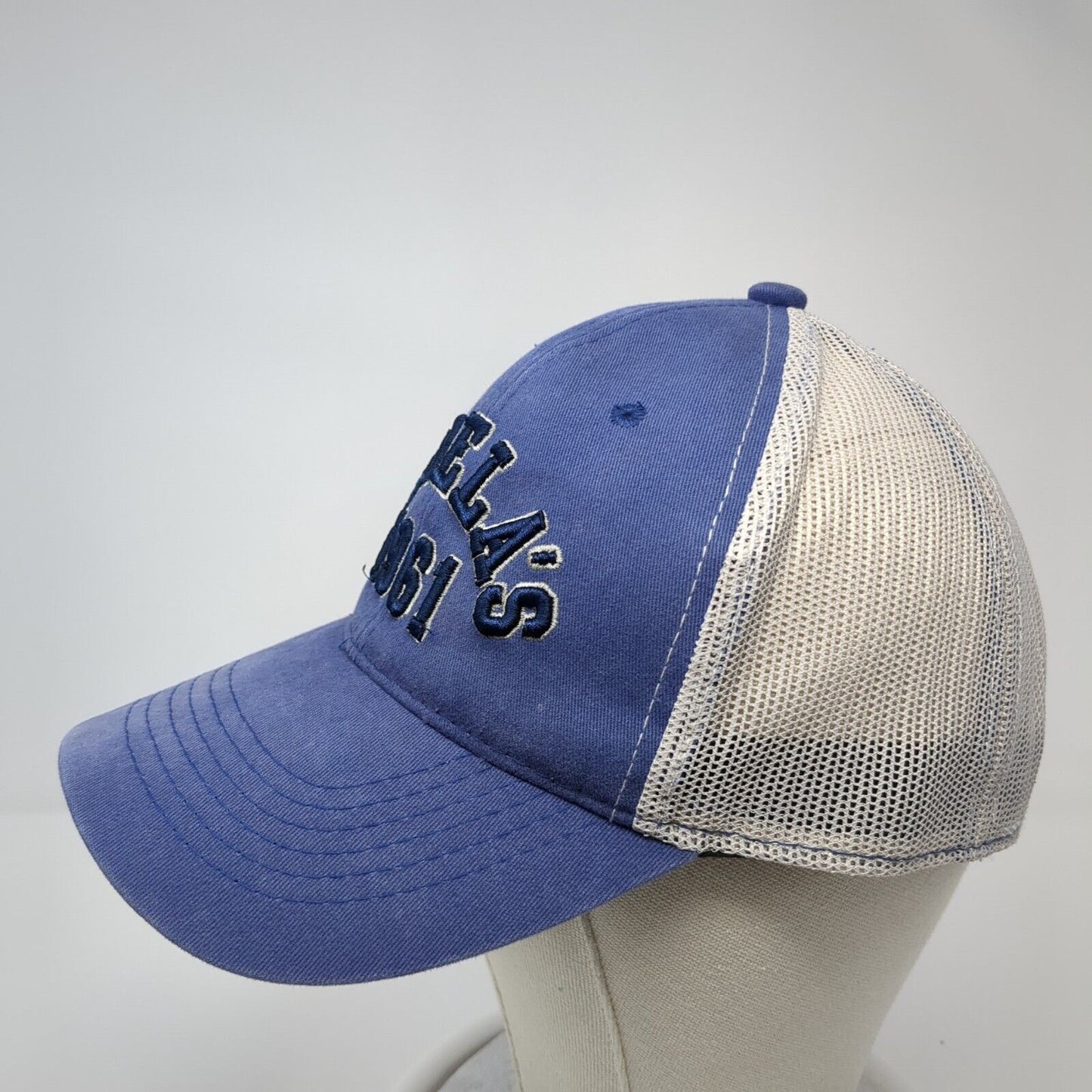 Cabela's 1961 Snapback Trucker Hat Blue One Size Mesh Back Embroidered