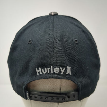 Hurley Snapback Hat Black One Size Camo Pro Flexfit 110 Flat Bill Underbrim