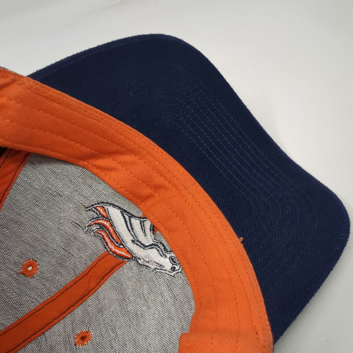 NFL Denver Broncos Blue One Size Cap Strapback Embroidered Logo Hat Adjustable