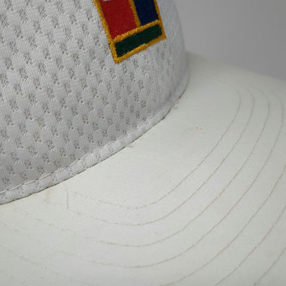 Nike Snapback White One Size Hat Mesh Challenge Court Tennis Green Underbrim