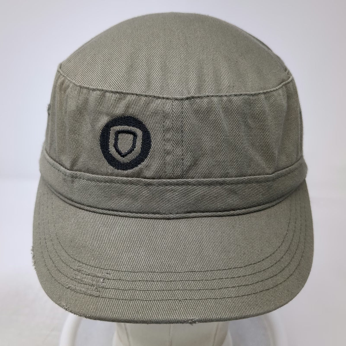 District Army Cap Green One Size Cotton Shield Logo Strapback Adjustable Hat