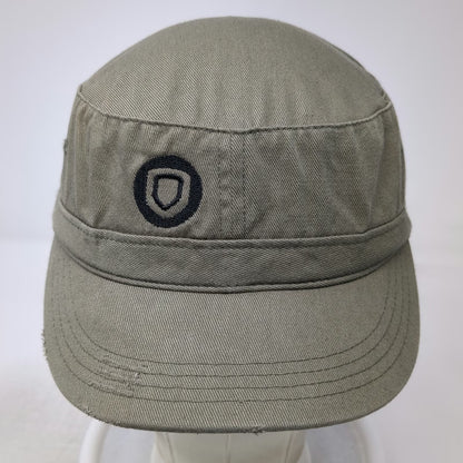District Army Cap Green One Size Cotton Shield Logo Strapback Adjustable Hat