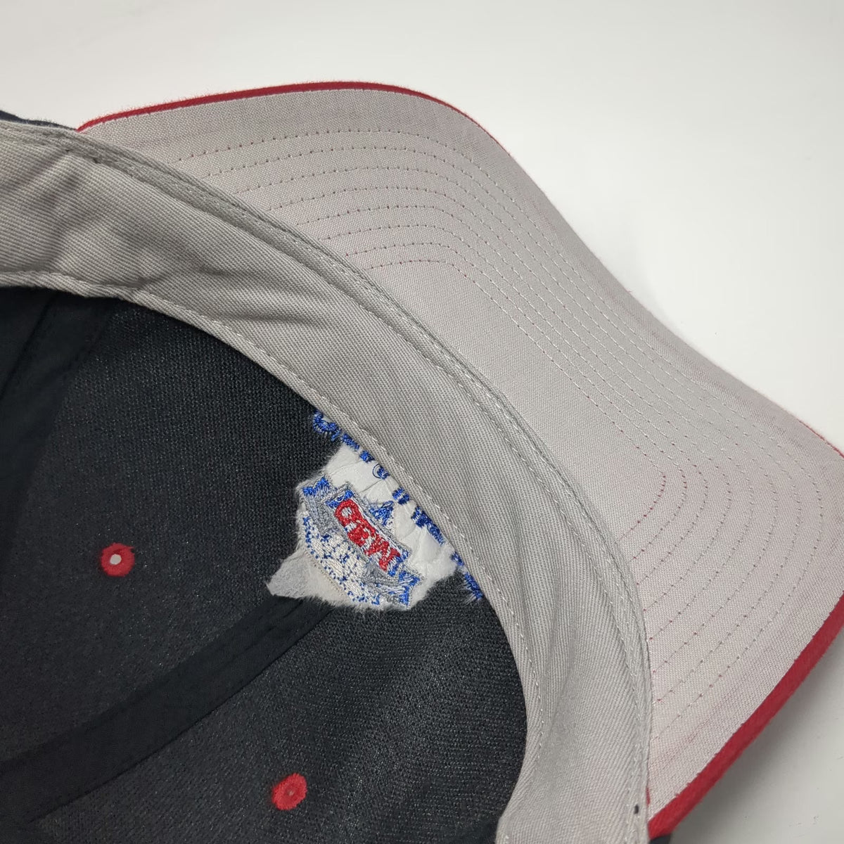 Richardson Snapback Hat Black Red Size L Gem Meat Packing Co Business Logo