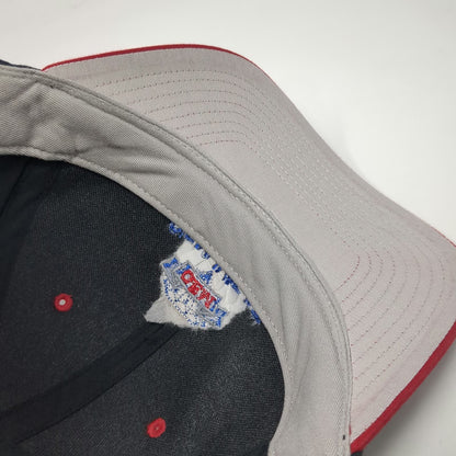 Richardson Snapback Hat Black Red Size L Gem Meat Packing Co Business Logo