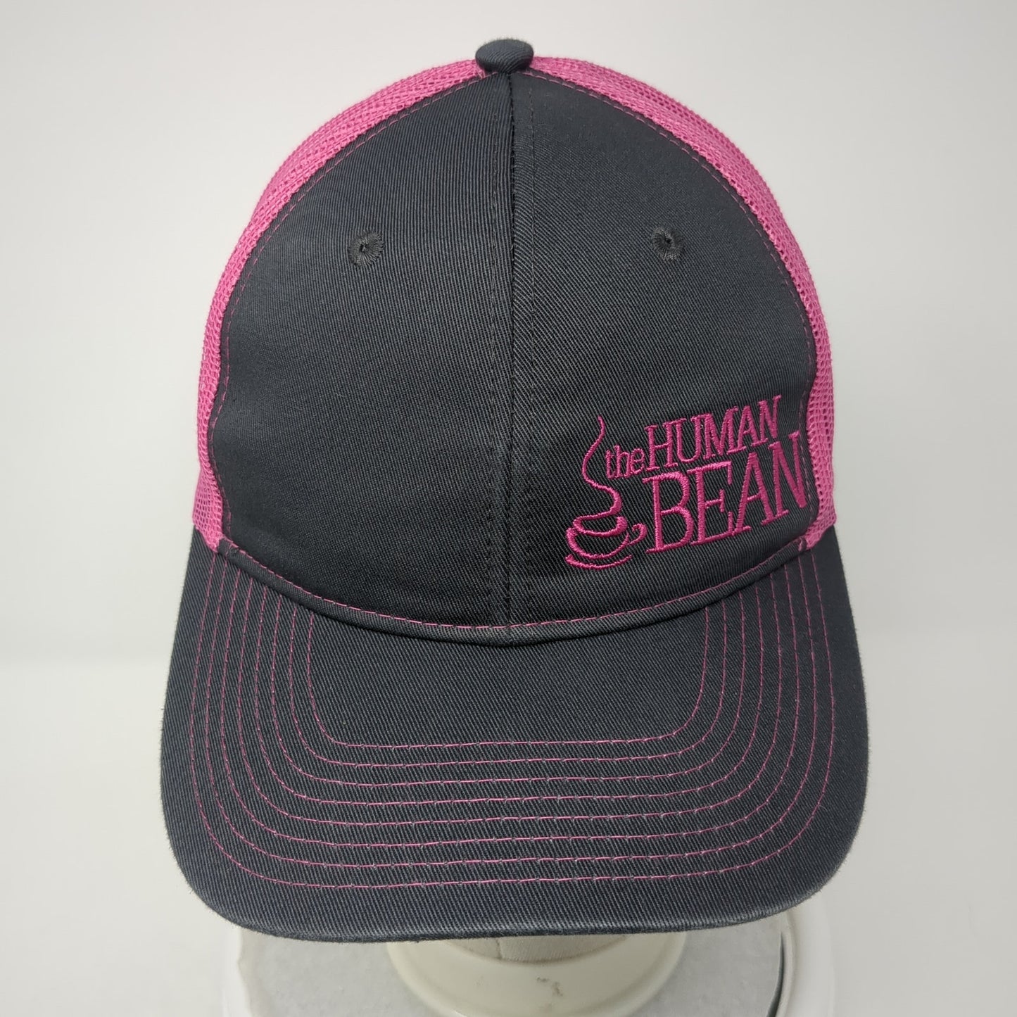 The Human Bean Snapback Trucker Hat Multicolor One Size Mesh Back