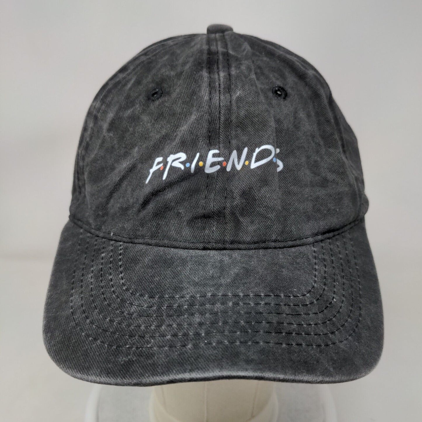 Friends Slideback Hat Gray One Size Adjustable Vent Holes 6 Panel