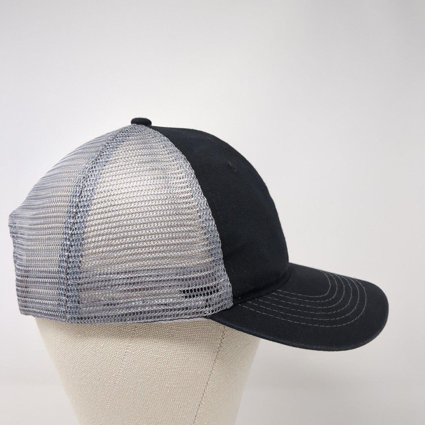 Idaho Snapback Mesh Back Trucker Hat Black One Size Colorblock 6 Panel