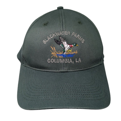Slackwater Farms Columbia LA Snapback Hat Green OS Adjustable Embroidered OC
