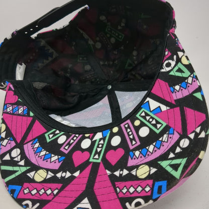 New Genesis San Diego Snapback Pink White One Size Hat 3D Embroidery Geometric