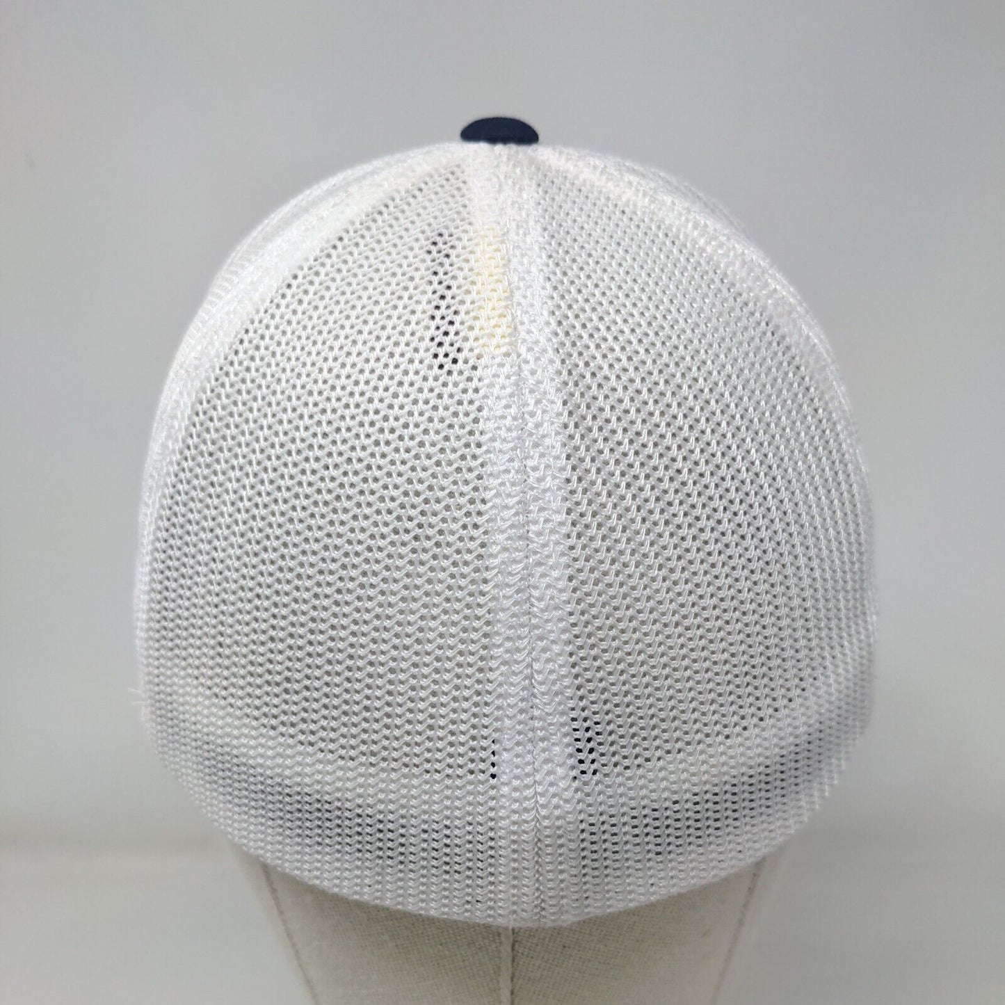 Dock WorX Fitted Trucker Hat Blue S/M Flexfit Mesh Back Port Authority