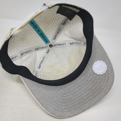 Melin Trucker Hat White One Size Camo Perforated Snapback Hydro Odyssey 5 Panel