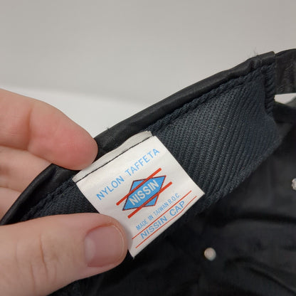 Vintage INE Transportation Claspback Trucker Hat Black Rope Patch Logo Bus