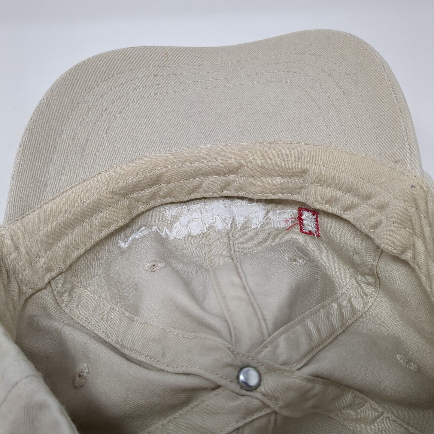 News Channel ksdk.com Slideback Hat Tan One Size Adjustable Embroidered Vitronic