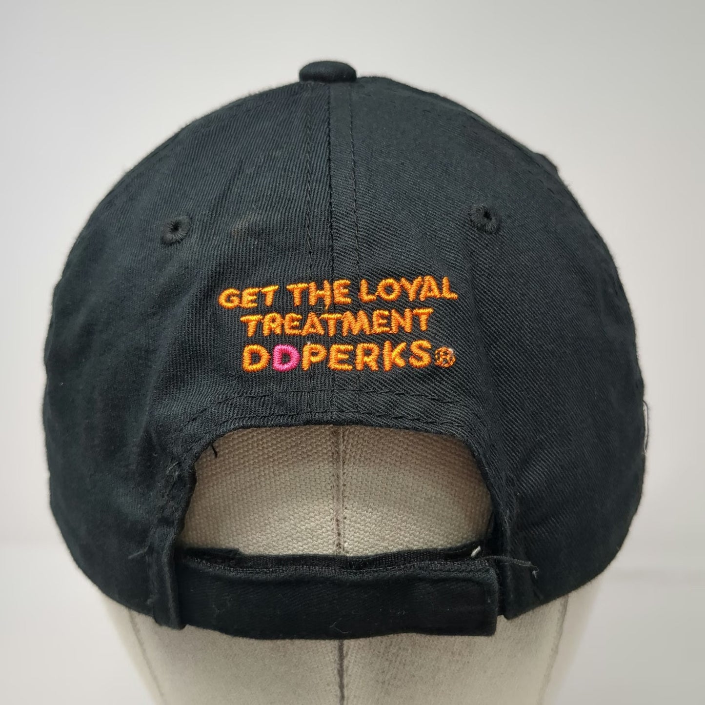 Dunkin It's Time To Make The Coffee Baseball Cap Black One Size Strapback Hat