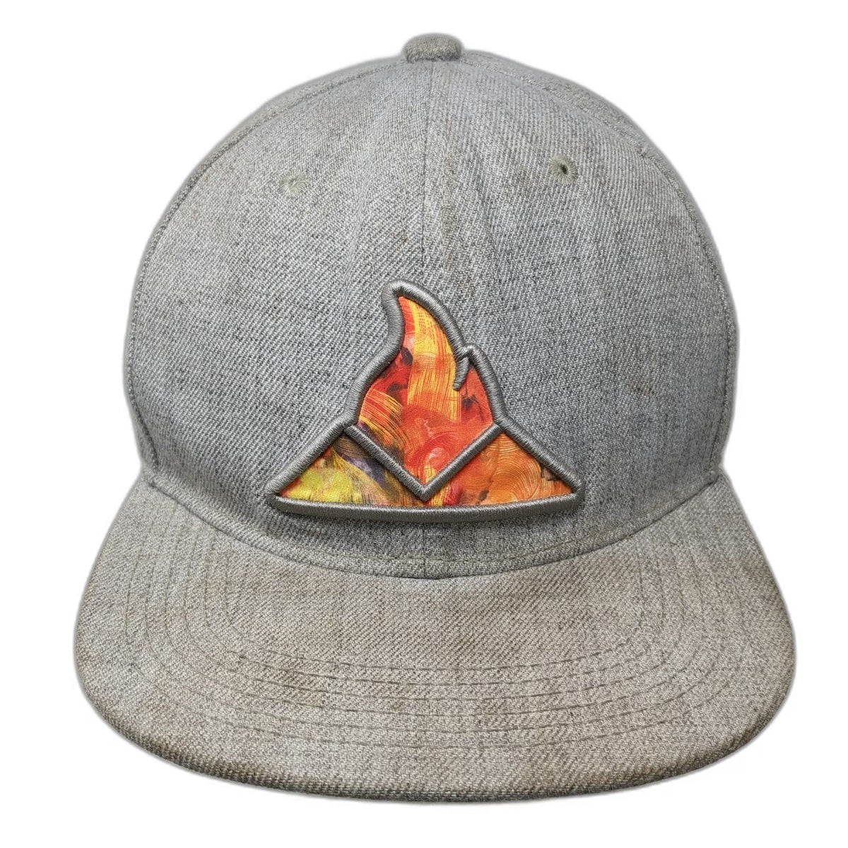 AVO Cigars Snapback Hat Gray OS Syncro Fogata Edition Green Underbrim Patch