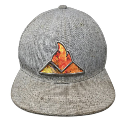AVO Cigars Snapback Hat Gray OS Syncro Fogata Edition Green Underbrim Patch