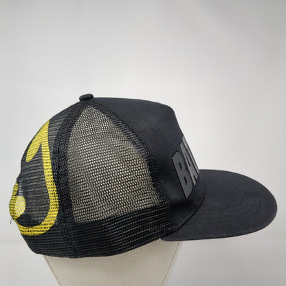 Batman Adult Snapback Trucker Hat Black One Size Adjustable Mesh Back Six Flags