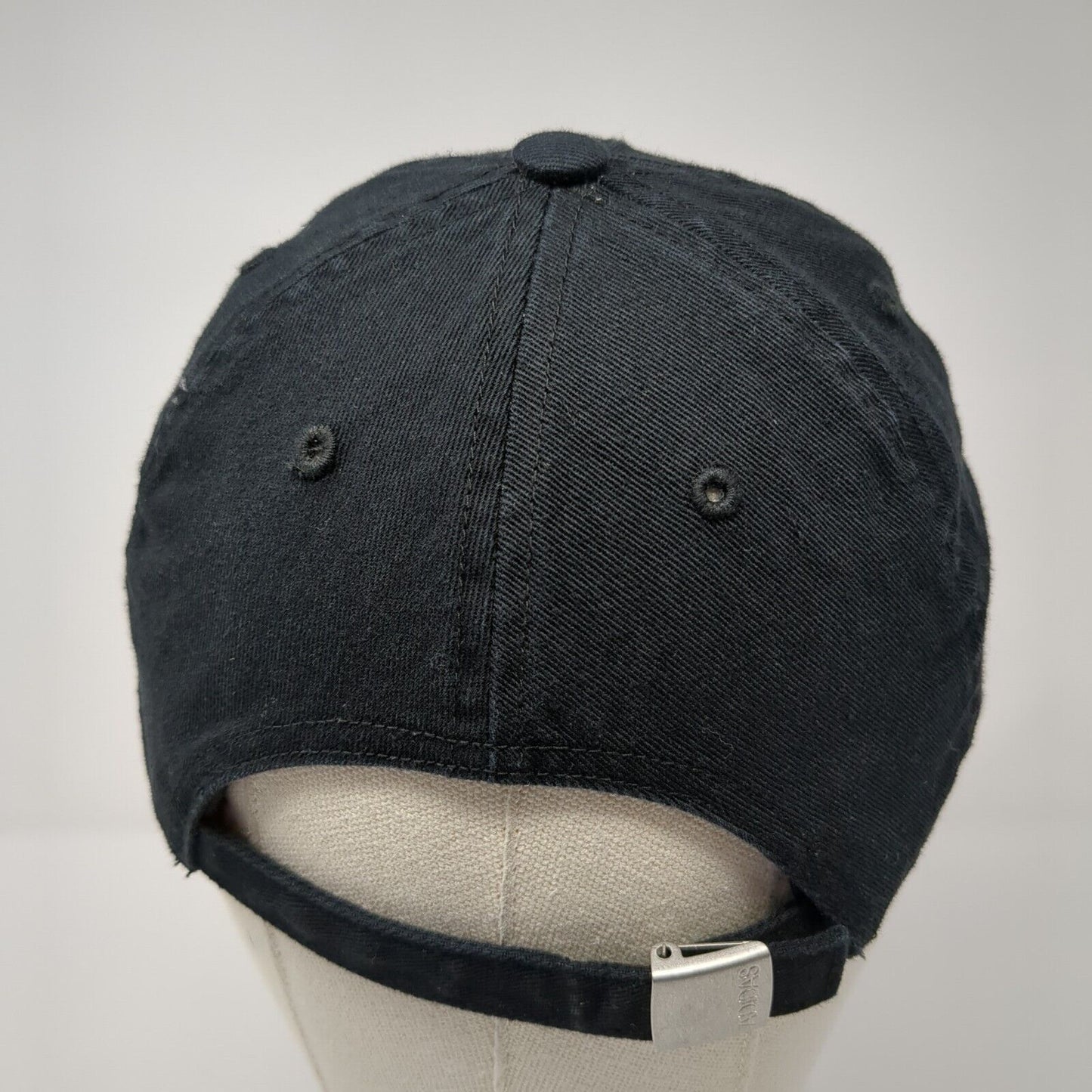 Adidas 3 Stripes Slideback Hat Black One Size Solid Climalite 6 Panel