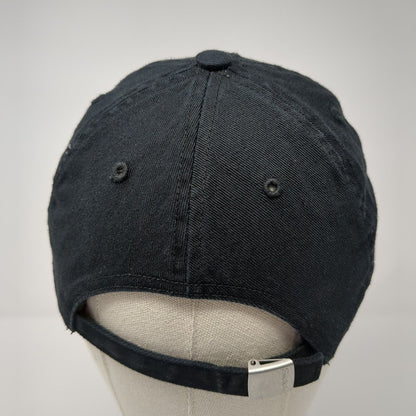 Adidas 3 Stripes Slideback Hat Black One Size Solid Climalite 6 Panel