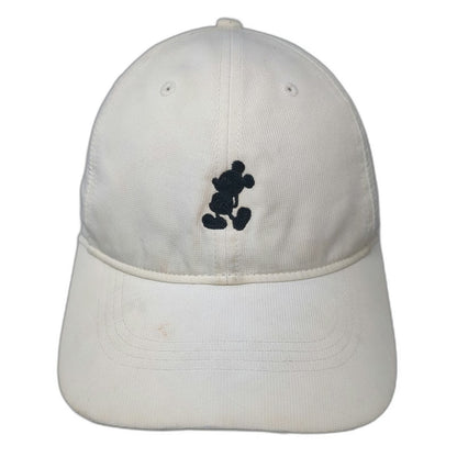 Nike Baseball Cap White OSFM Mickey Mouse Disney Parks Swoosh Golf Slideback Hat