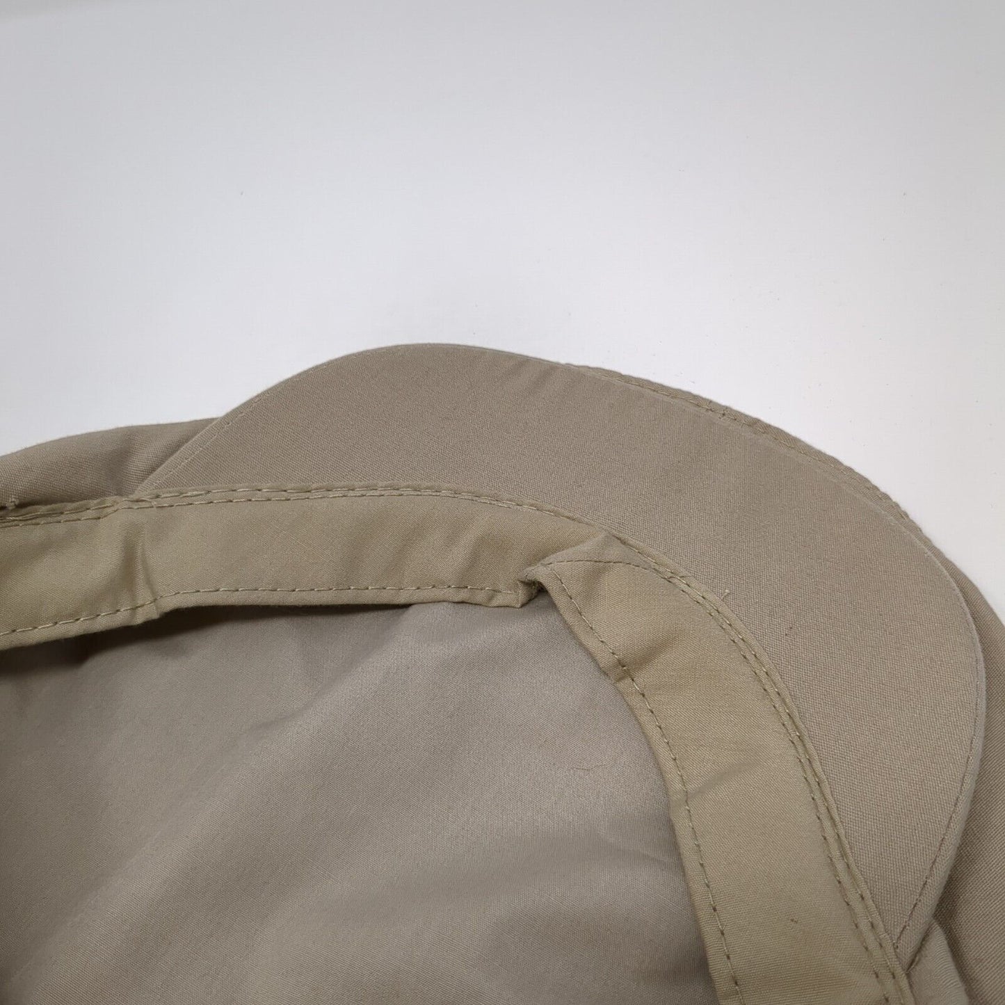 DP Newsboy Flat Cap Tan One Size Adjustable Lightweight Snap Button Blank