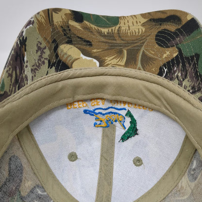 Authentic T-Shirt Co Baseball Cap Green Camo One Size Deep Sea Charters Hat