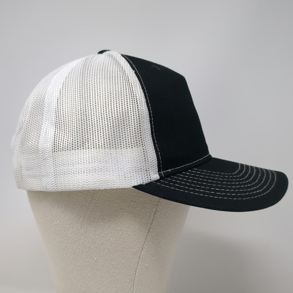 Port Authority MGM Targets Trucker Hat Black One Size Mesh Snapback Embroidered