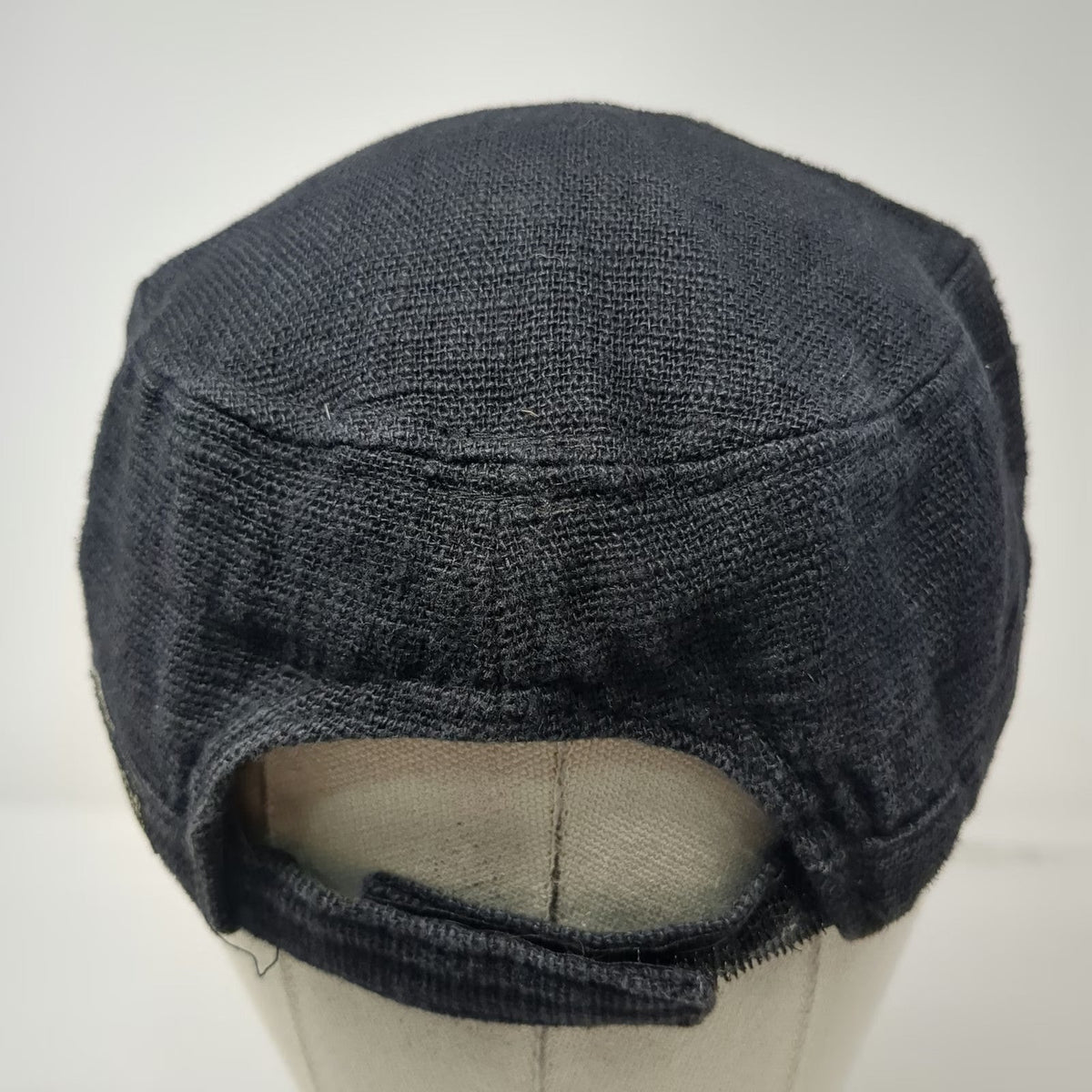 Virtus Army Cap Black One Size Misfits Fiend Skull Band Hat Linen Cotton