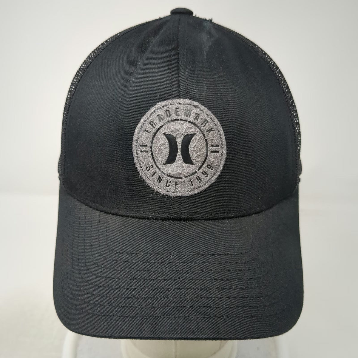 Hurley Trucker Hat Black OSFM Snapback Mesh Born From Water Surfing Beach Hat