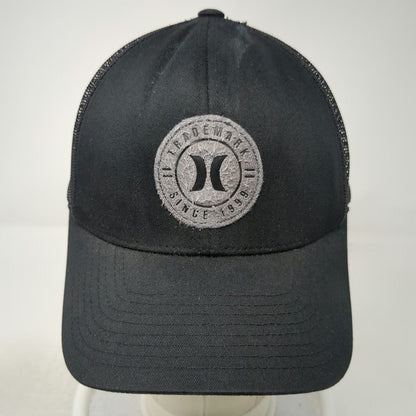 Hurley Trucker Hat Black OSFM Snapback Mesh Born From Water Surfing Beach Hat