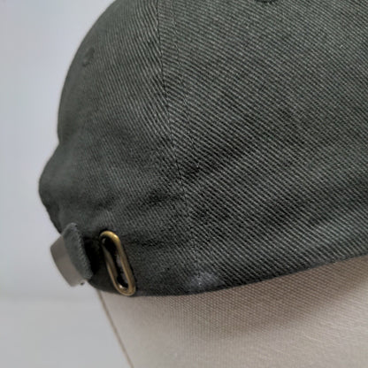 Masada Slideback Hat Green 58cm Adjustable Solid 6 Panel Vent Holes