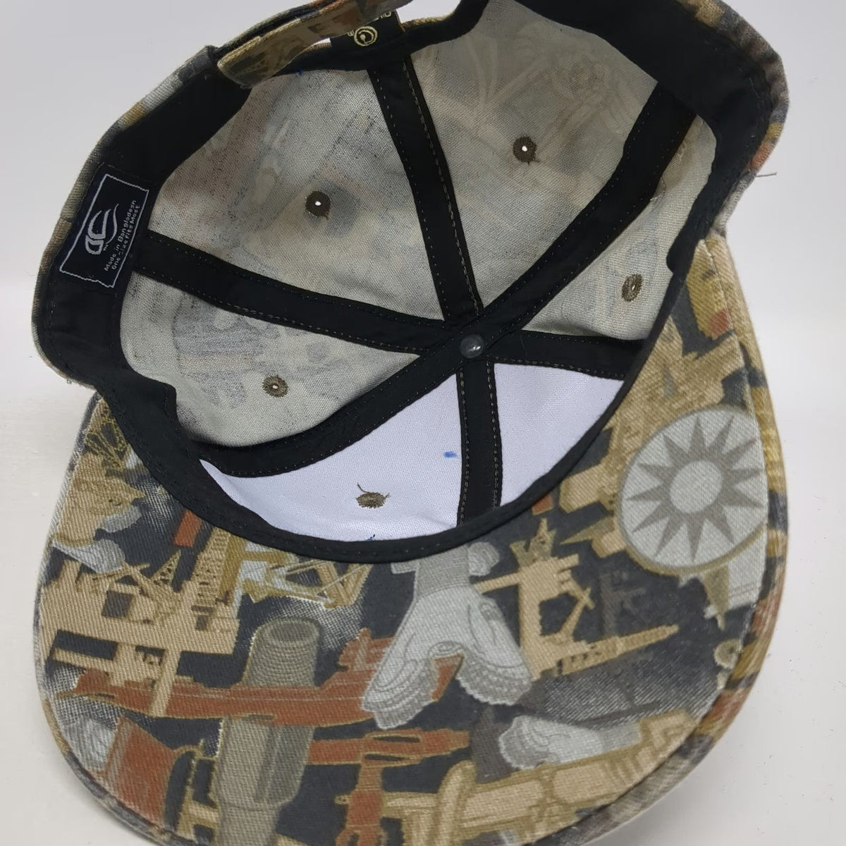Oilfield Camo Baker Hughes Baseball Cap Gray One Size Strapback Hat Industrial
