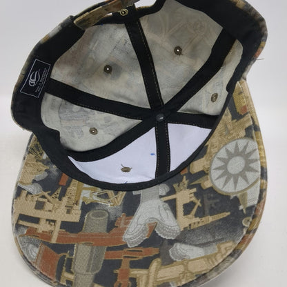Oilfield Camo Baker Hughes Baseball Cap Gray One Size Strapback Hat Industrial