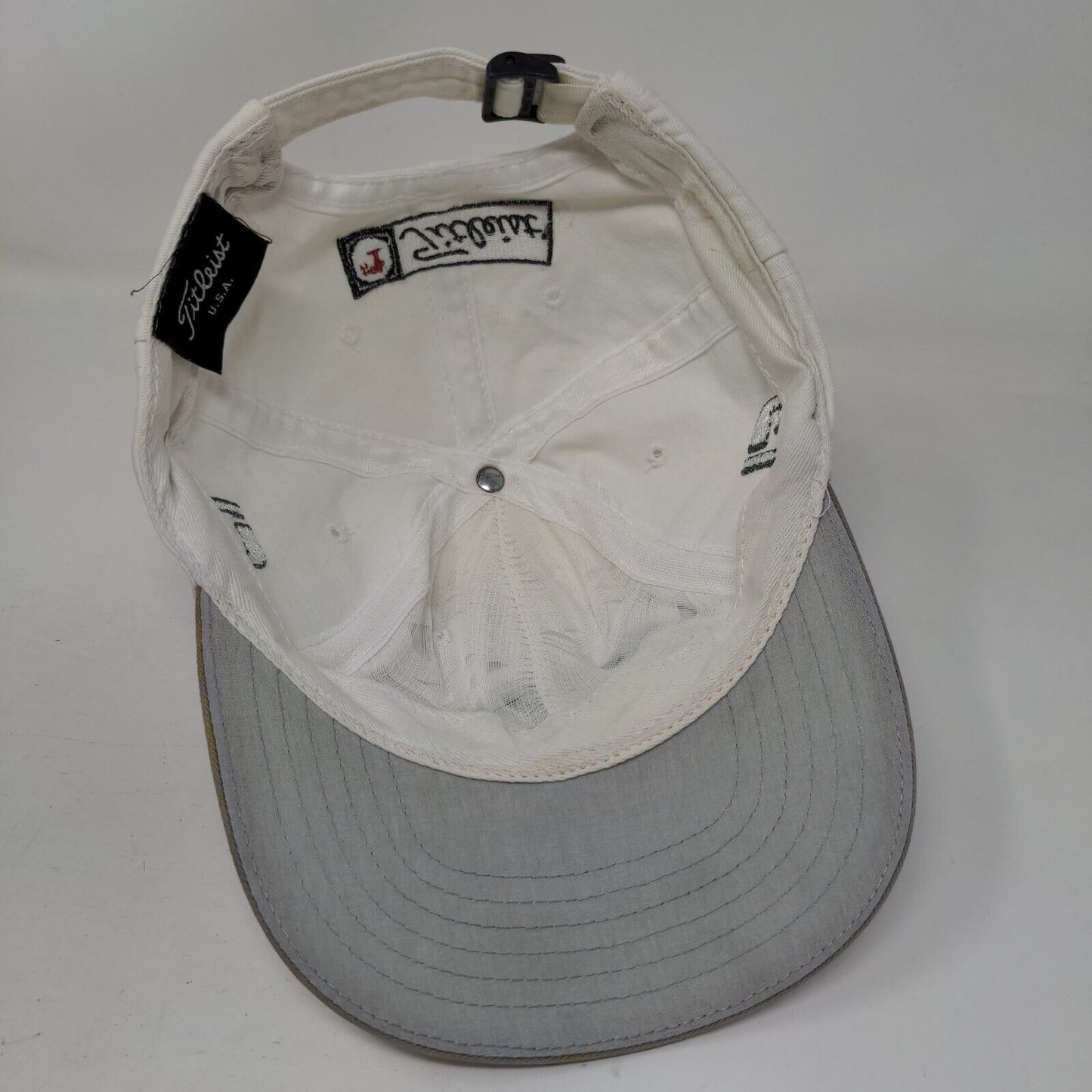 Titleist #1 FJ Slideback Hat White One Size Embroidered Adjustable