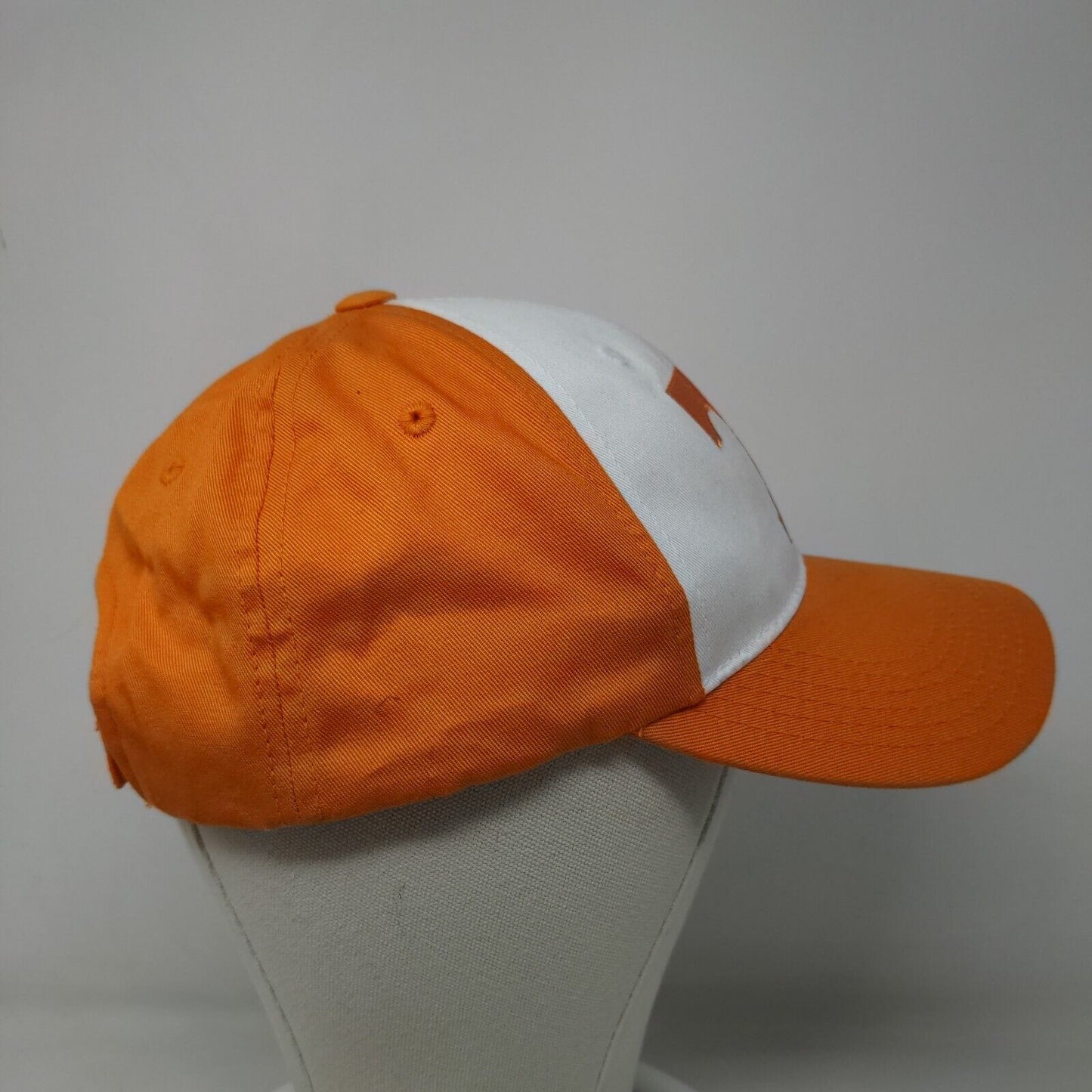 Tennessee Volunteers Men's Strapback Hat Orange White OSFA Embroidered Logo