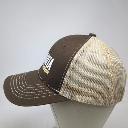 Invasion Brown Trucker Hat One Size Puerto Vallarta Mexico Mesh Snapback Stitch