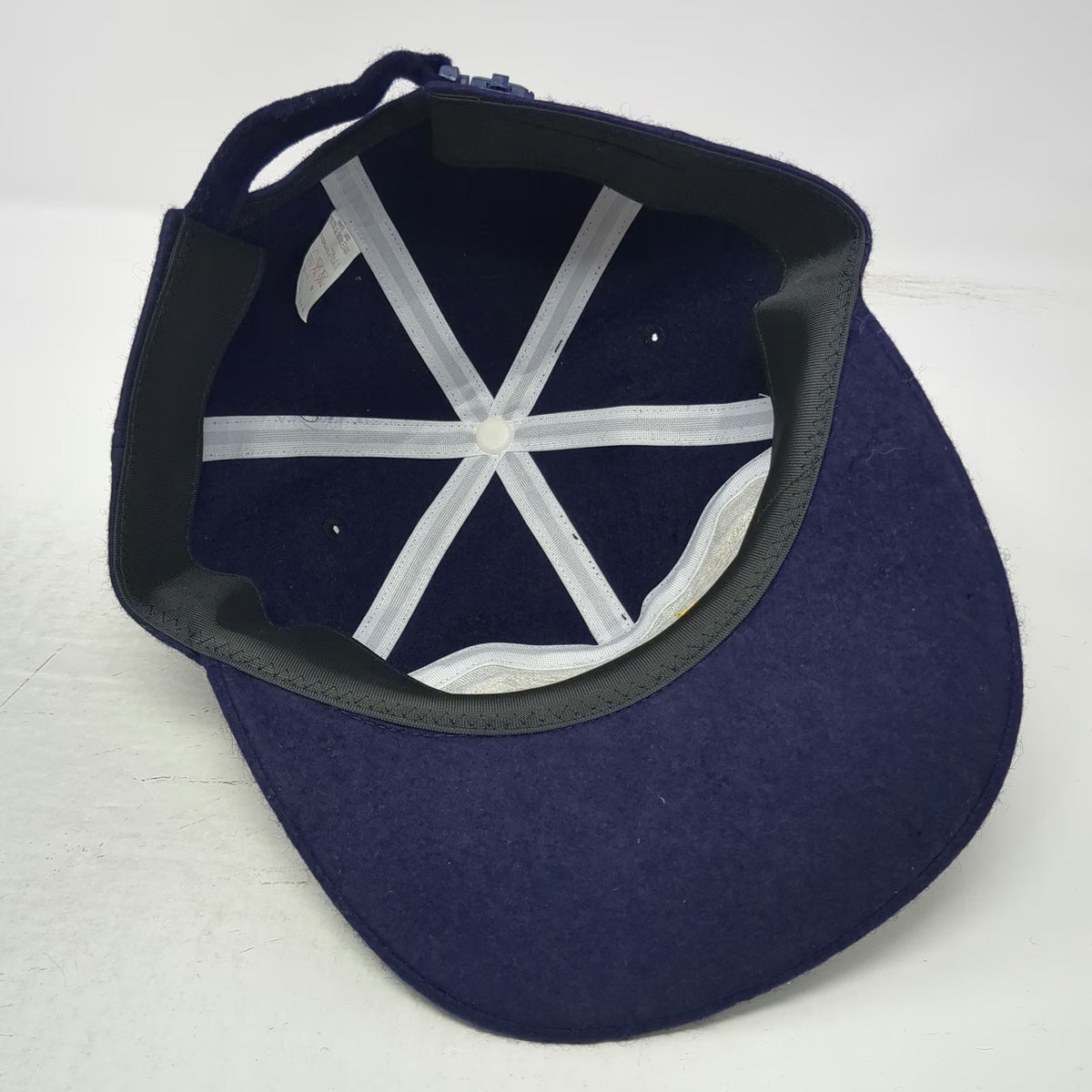 Blue Baseball Cap OS Japanese Agricultural Trainee JAT USA Wool Oak Leaf Hat