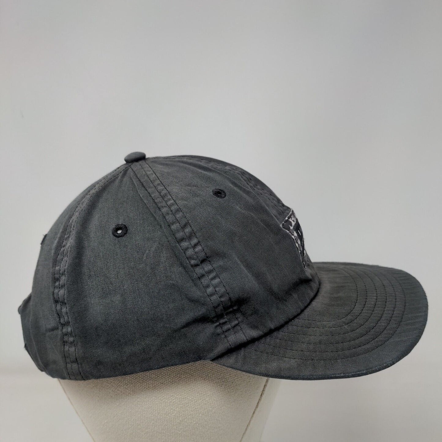 Billabong Patch Snapback Hat Black One Size Adjustable Solid 6 Panel