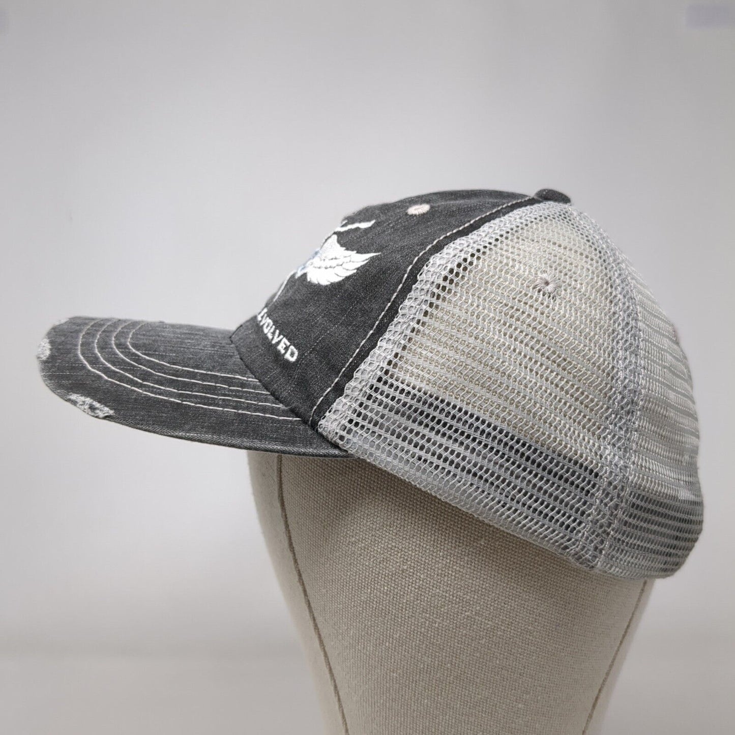 Tactical Gear Evolved Strapback Trucker Hat Gray OSFA Mesh Back